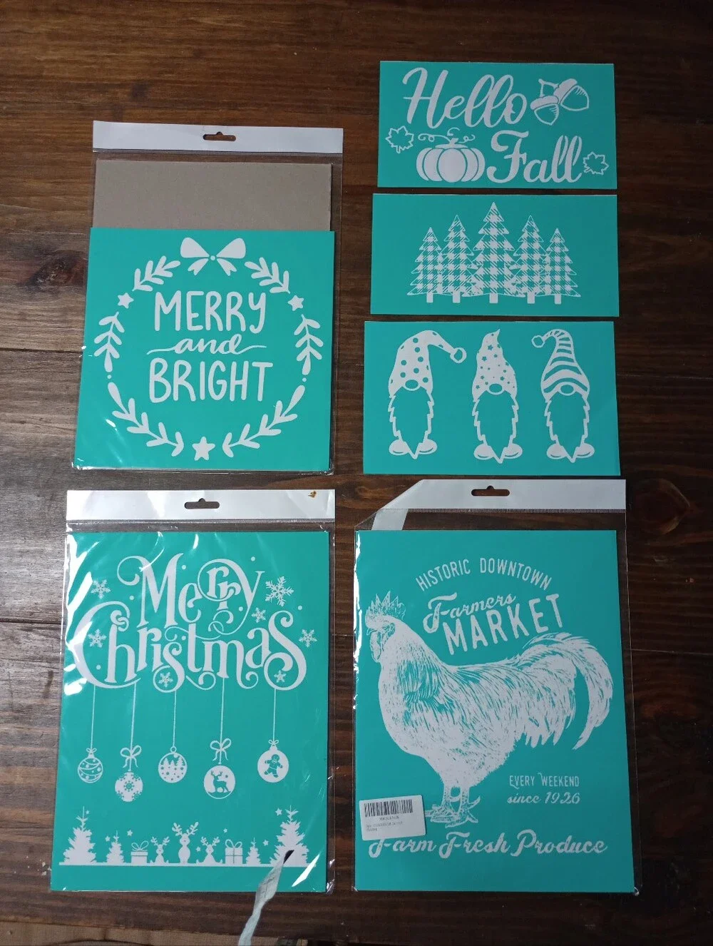 Fall & Christmas Silkscreen Stencil Set - NEW